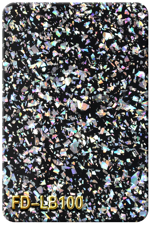 亞克力蔥粉不規則黑底亮片系列FD-LB100
